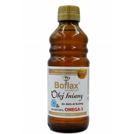 BOFLAX Olej Lniany 250ml Do Diety dr Budwig