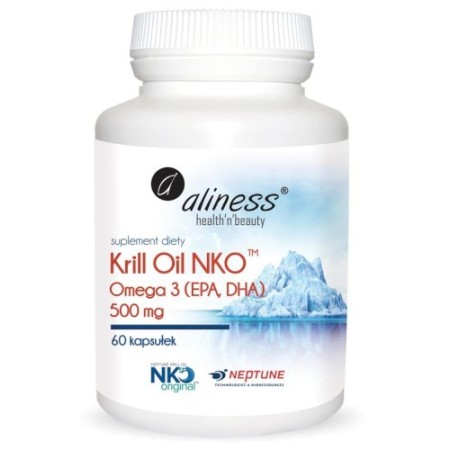 Krill Oil NKO Omega 3 z Astaksantyną, 500 mg