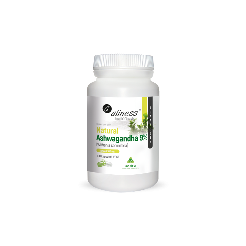 Natural Ashwagandha 580 mg 9%