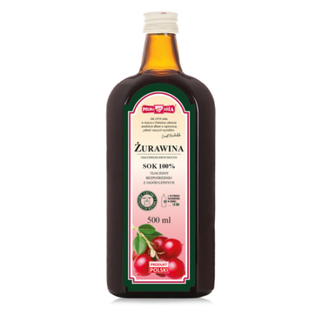 Żurawina sok 100% 500 ml