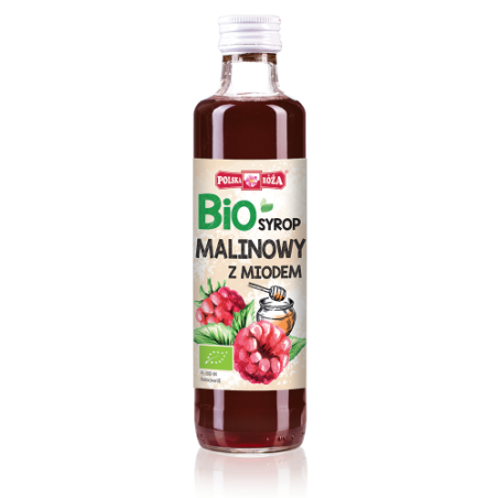 Bio syrop malinowy z miodem