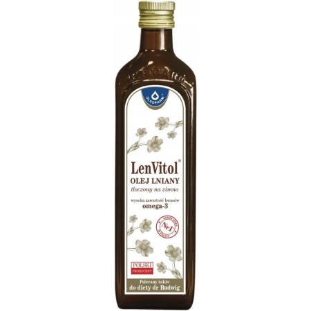 LenVitol® - olej lniany tłoczony na zimno, 500 ml