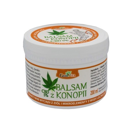 Balsam z konopi CBD 5% Gorvita